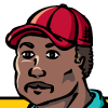 Preview for Byron, Image 002. A man wearing a red cap and coach’s whistle.